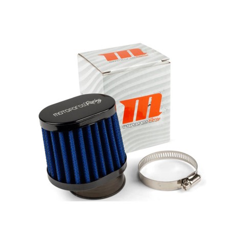Filtro aria MOTOFORCE tipo BNC imbocco 49-50mm blu/nero